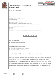 sentencia de nulidad de cláusula suelo contra Banco Santander