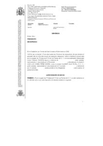 Extracto de la primera página de la sentencia de nulidad de cláusula suelo contra Cajamar Caja Rural