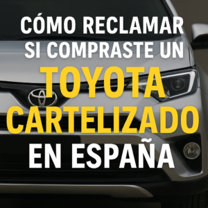 Indemnización por Toyota cartelizado con abogado
