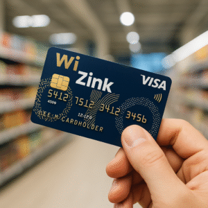 Tarjeta WiZink en mano, símbolo de cancelar tarjeta revolving WiZink