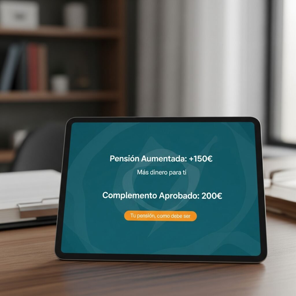 Aumento de pensión online.