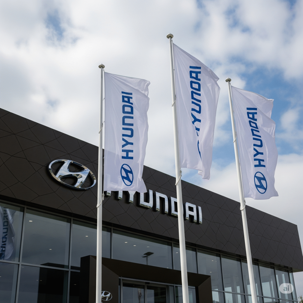 cartel de los coches hyundai