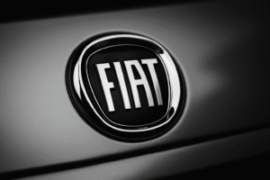 Cartel de los coches fiat