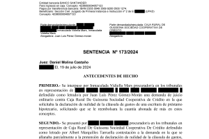 Sentencia Juzgado de Primera Instancia Número 2 de El Vendrell – 19 de julio de 2024